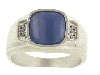 Click to see more information about this 'New Gents Onxy/Cab Rings' item.